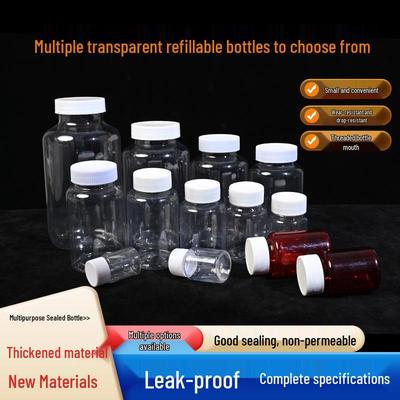 Food Grade PET Polyester Bottle with Tear-off Cap, 100ml/500ml