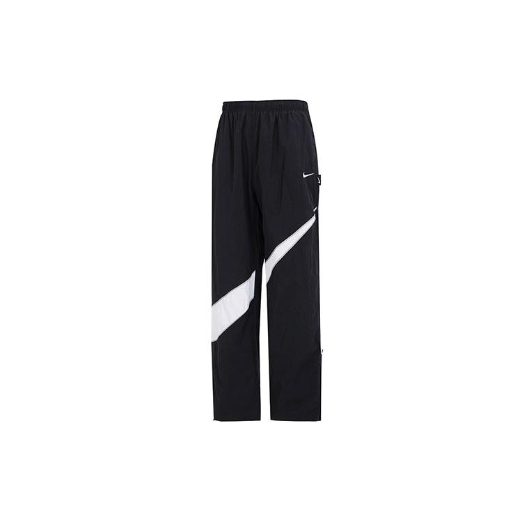 Nike Sportswear Big Swoosh Woven Pants Black White Men s DX0595-010 M