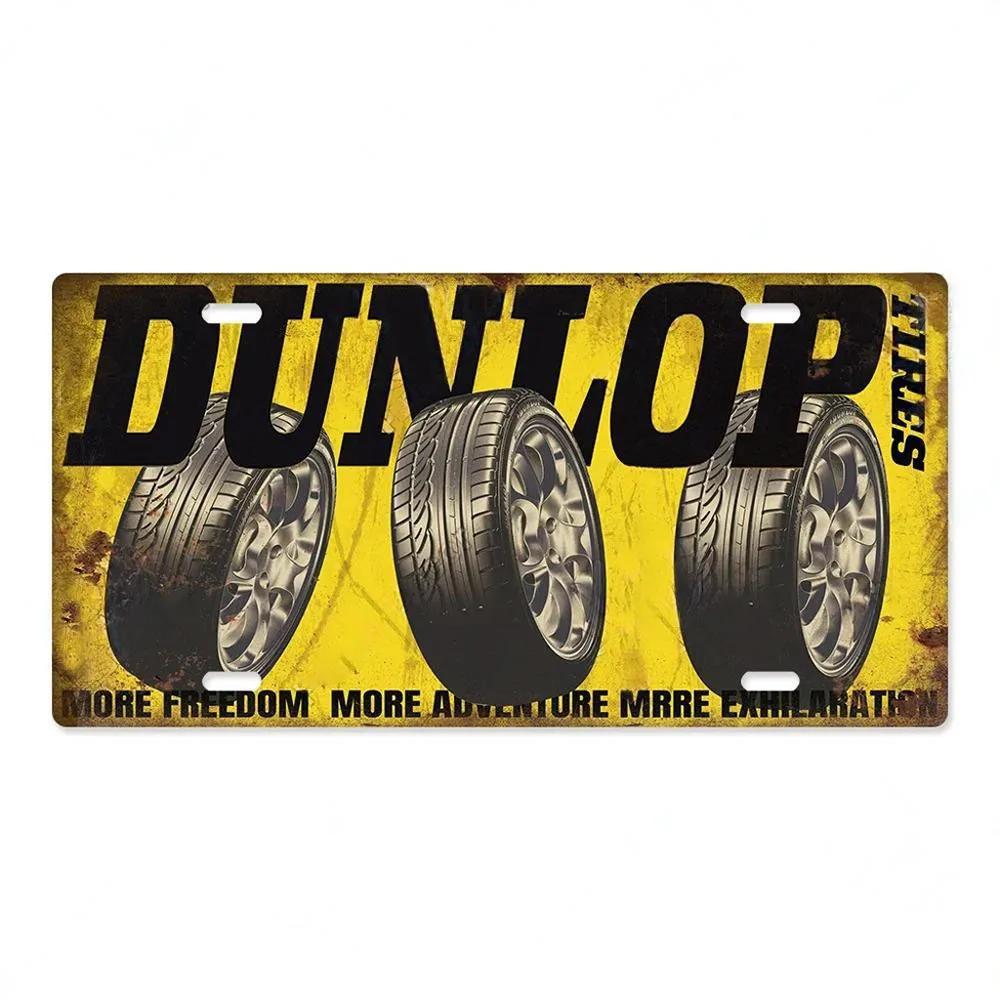 Tire Brand Vintage Metal Posters Signs License Tin Sign Decor Garage Car Repair Shop Wall Plaques Decoration Tinplate Auto Pl