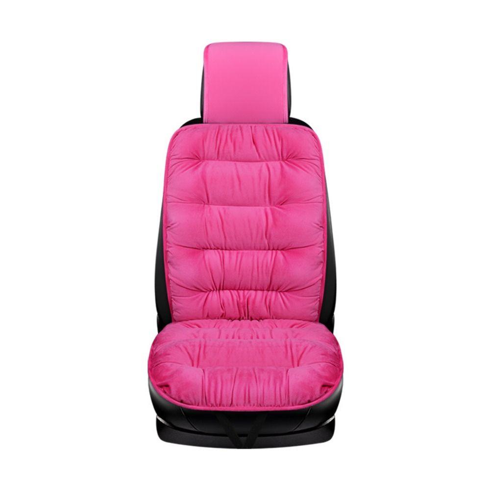 With Back Pad Winter Car Seat Cover Cotton Warm Velvet Car Seat Cushion   Auto Interio