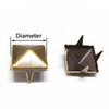 20/30/50Pcs 4~15mm Metal 4 Claw Rivets Square/Round Spike Studs Pyramid Rivets for Clothes Shoes Bags Belt Punk DIY Leathercraft