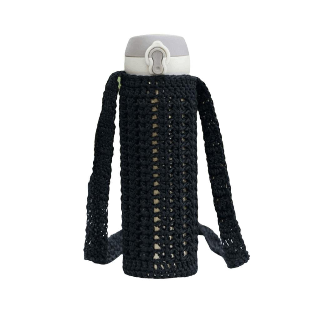 Heat Insulated Knitted Water Bottle Cover Reusable Cup Sleeve Pouch  Water Bottle Accessories