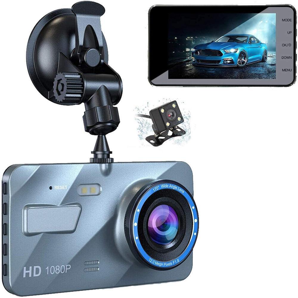 4 Inch LCD Screen Dash Cam 1080P FHD DVR Car Driving Recorder 170° wideangle MultiFunctionality for all car models