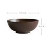 Household Retro Tableware Japanese Lamian Noodles Bowl Ceramic Noodle Bowl Stripe Design Big Soup Bowl Restaurant 8 Inches.