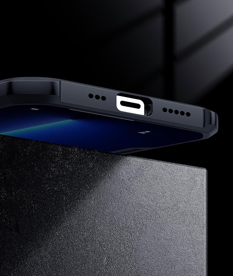 Xundi iPhone 15 Pro/14 Pro Max Slim Anti-Fall Transparent Case with Airbag Protection