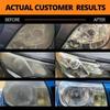 Car Lamp Restoration Polishing Kit - Headlight Scratch Remover & Oxidation Cleaner Repair Paste for Headlamp Assembly Polish Wax