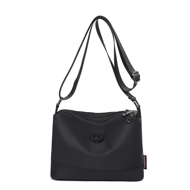 Waterproof Nylon Bag Multi-compartment Large Capacity Crossbody Bag Women's Travel Lightweight Shoulder Bag
