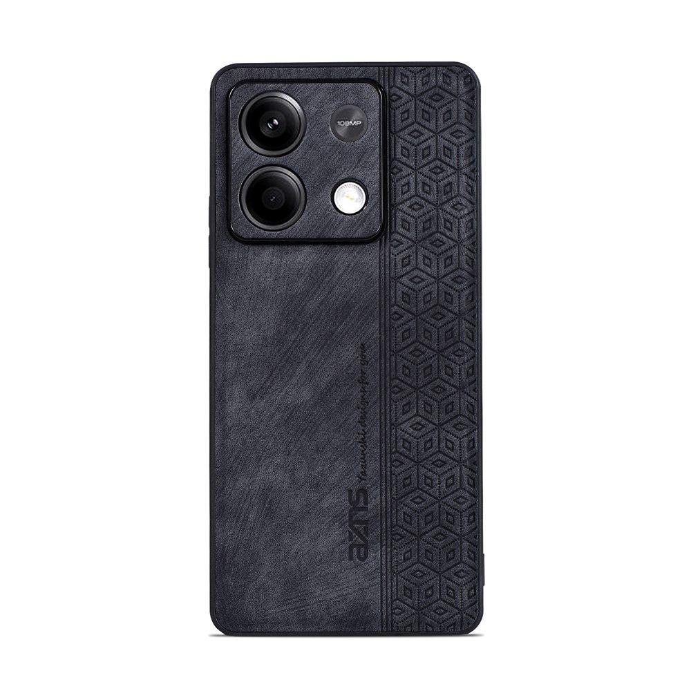 

Кожаный чехол для Xiaomi Poco M6 Pro 4G, чехол с ультратонким кубическим узором, защитный чехол для Poco X6 Pro X6Pro M6Pro 4G, чехол Poco X6 чёрный