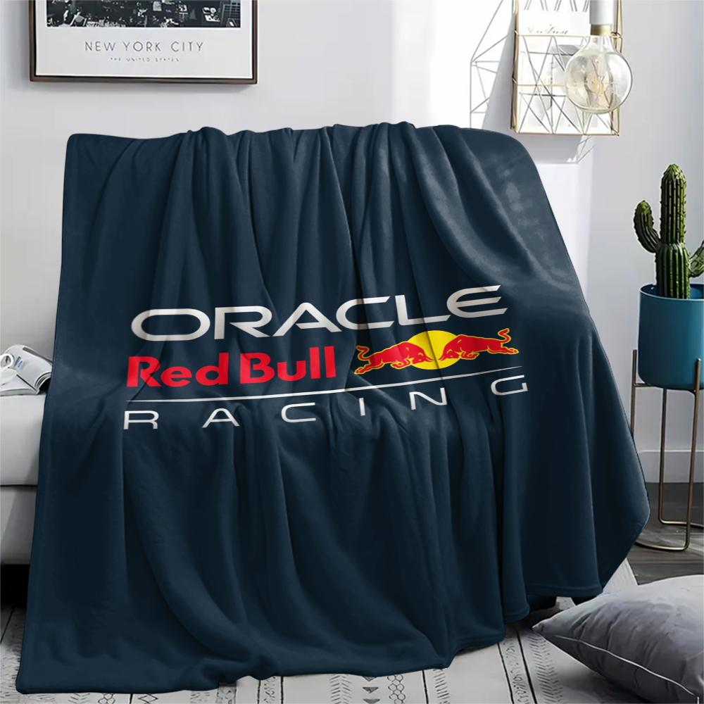 1 Stück Red Bull Racing Aufdruck Flanelldecke, Hohe Qualität, Bequem für alle Jahreszeiten, Heimdekoration, Wärme und Komfort, Perfekt für Weihnachtsgeschenke