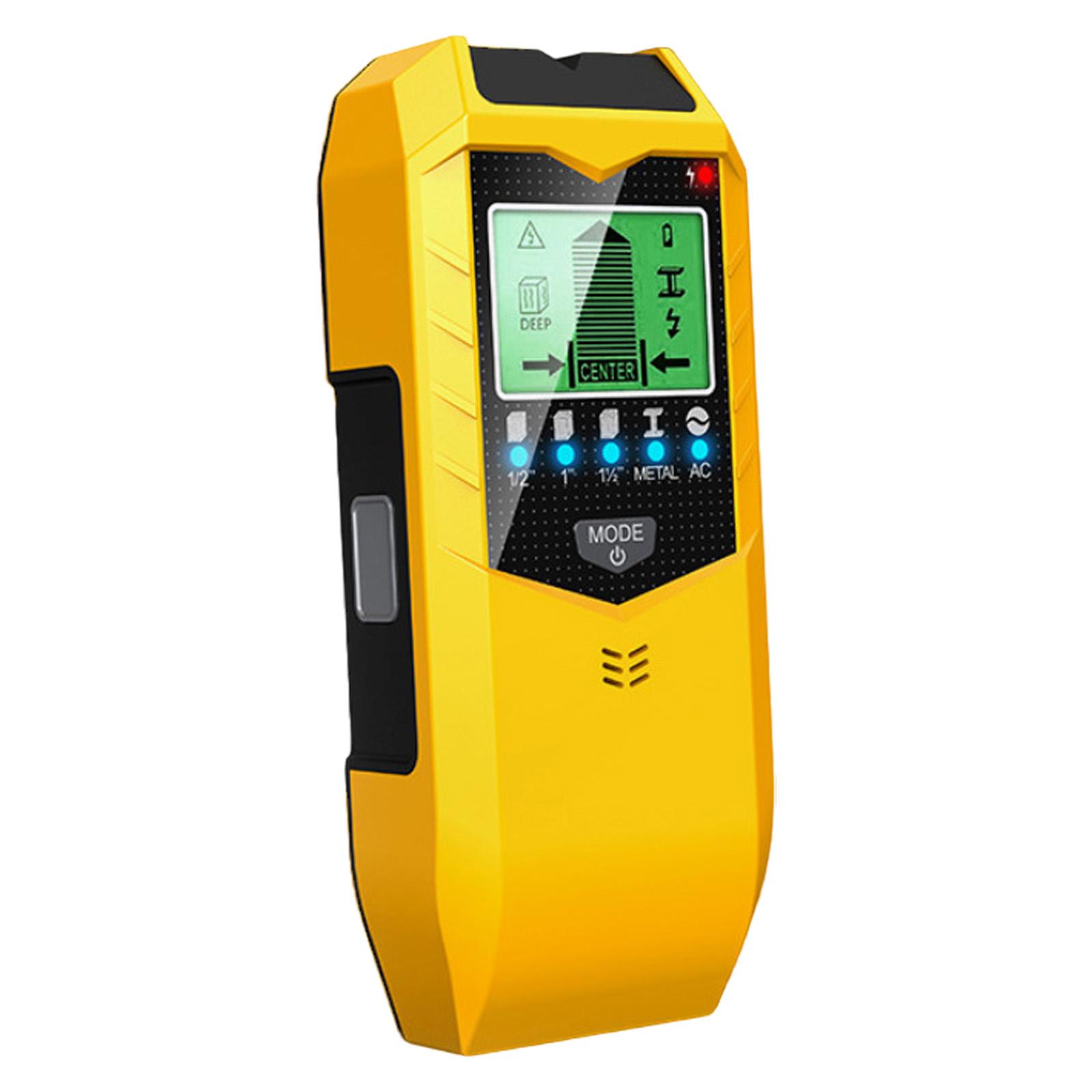 

Надежное устройство для обнаружения стен 5 в 1 Сканер стен для обнаружения стоек и металла с ЖК-дисплеем и звуковым оповещением разноцветный