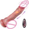 Narážející Dildo Vibrátor Velký Umělý Penis Sexy Pro Dospělé Vibrační Dálkové Ovládání Realistické Dildo pro Stimulaci Análu Vagíny Pro Ženy