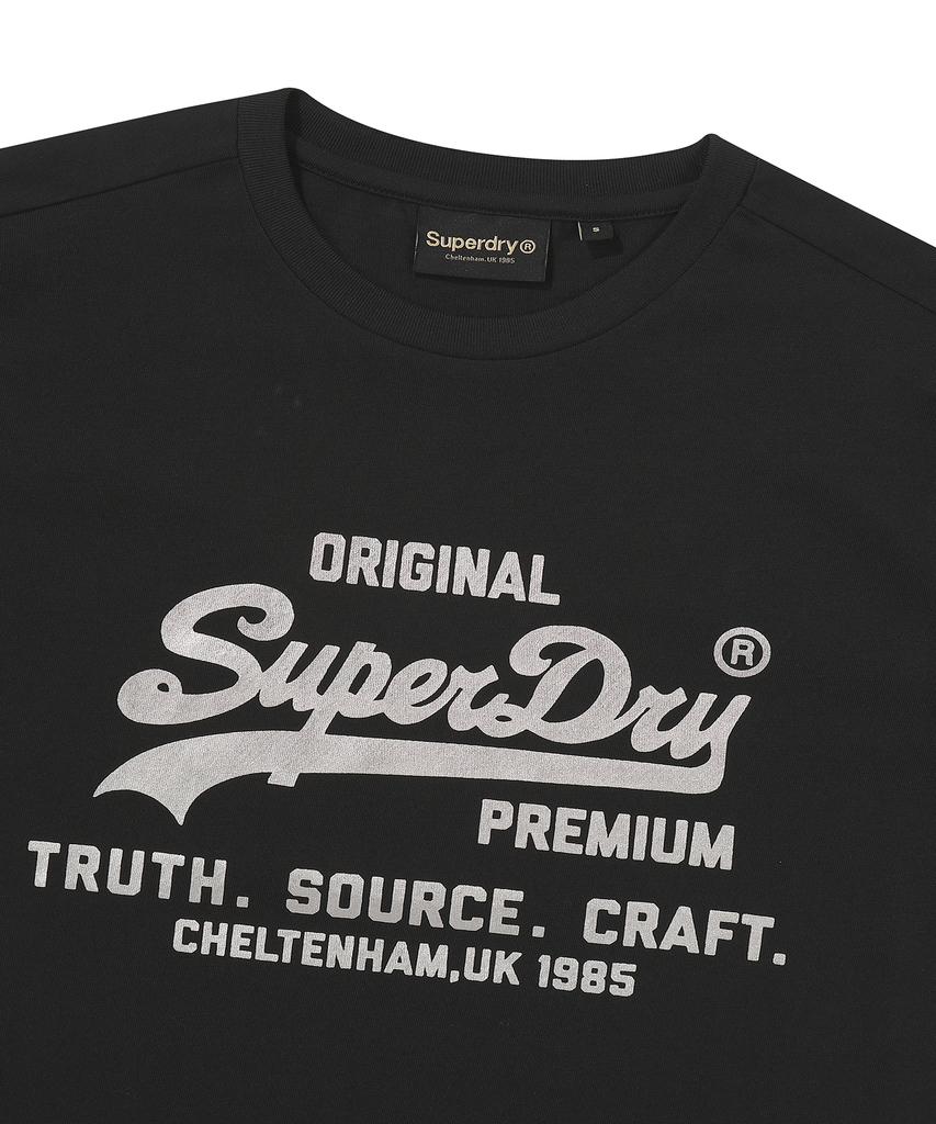 Syupeodeulai Women'S Metal Logo T-Shirt Black Sdfiscq62Blk