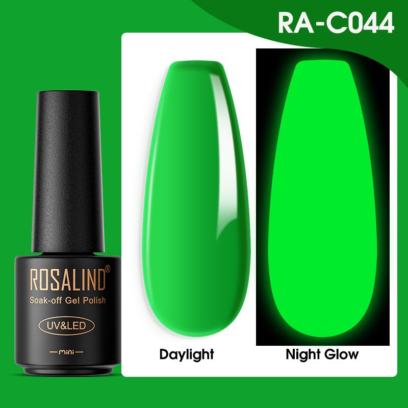 ROSALIND Gel Nail Polish 100 Colors Nail Gel For Design Nails Art 7ml Soak Off Crackle/Neon Luminous Semi Permanent Gel Polish