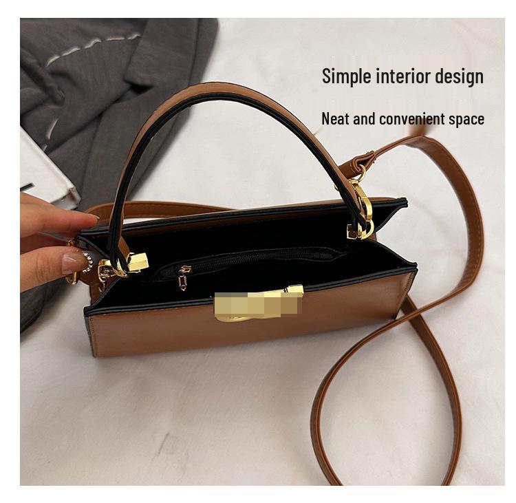 Kelly Bag: Elegant Retro Shoulder & Crossbody Handbag with Solid Color for Commuting