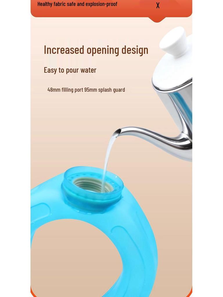 U-förmiger Heißwasserbeutel für die Halswirbelsäule: Explosionsgeschützter verdickter Schal-Kissen für Nacken-, Schulter- und Kopfschmerzlinderung.