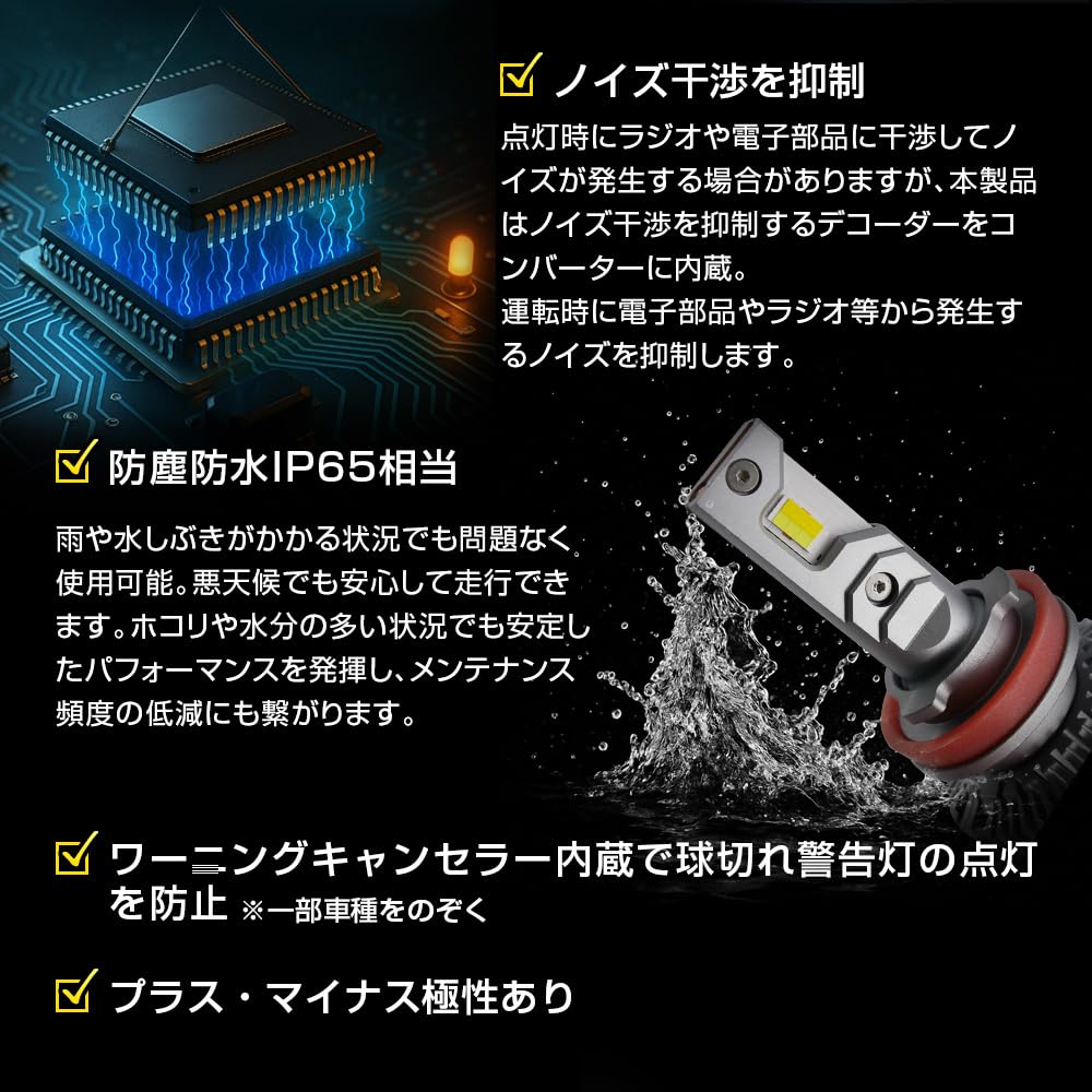 Shingen LED Ibuki Ibuki Switching Headlights and Fog Lamps Total Actual 8700lm 10000lm with Memory High Power 3 Color Change -IBUKI- 3-Color HB4,
