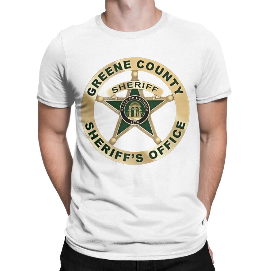 Greene County Sheriff Graphic 100 Cotton Tshirt Deputy Sheriff Office Decor Tees Tops For Unisex