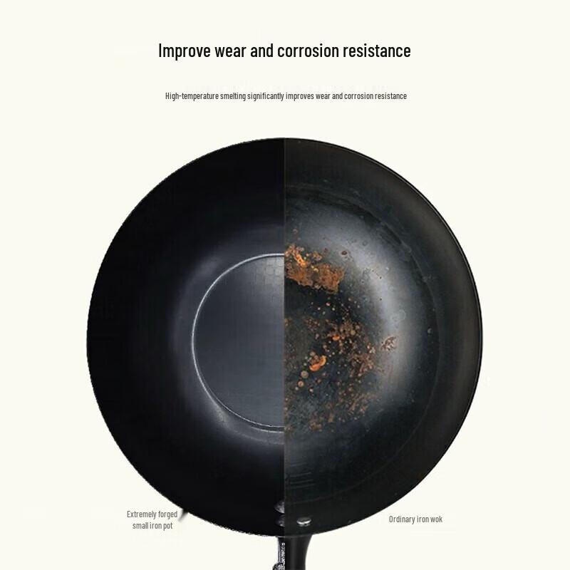 Wenlun Mountain Pebble Non-stick Iron Wok