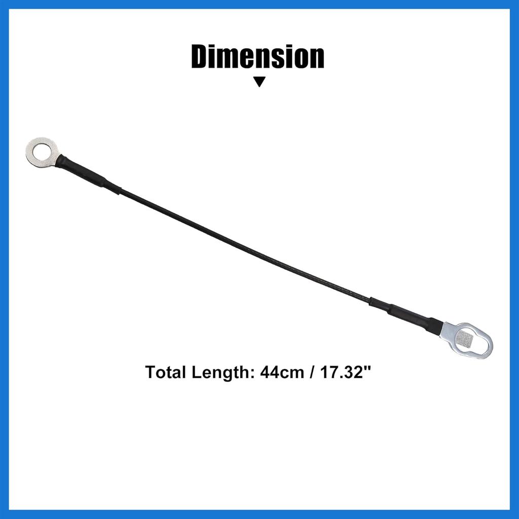 Car Rear Tailgate Cables Lift Gate Support Straps Fit for Ford for Ranger Pickup Truck - Pack of 2 Black Auto Accessories