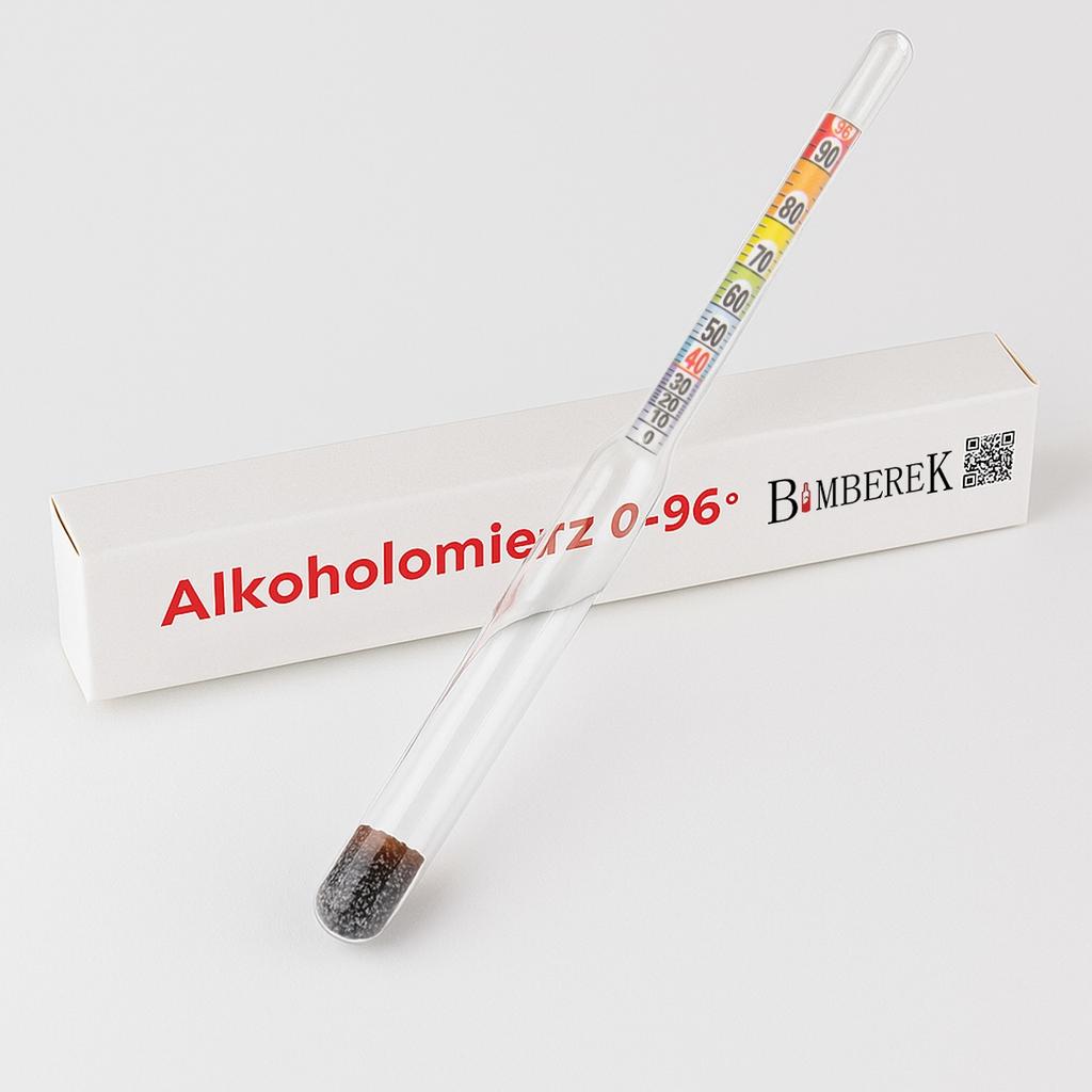 Glass Alcohol Meter 0-96% Moonshine Alcohol Meter for Home Use