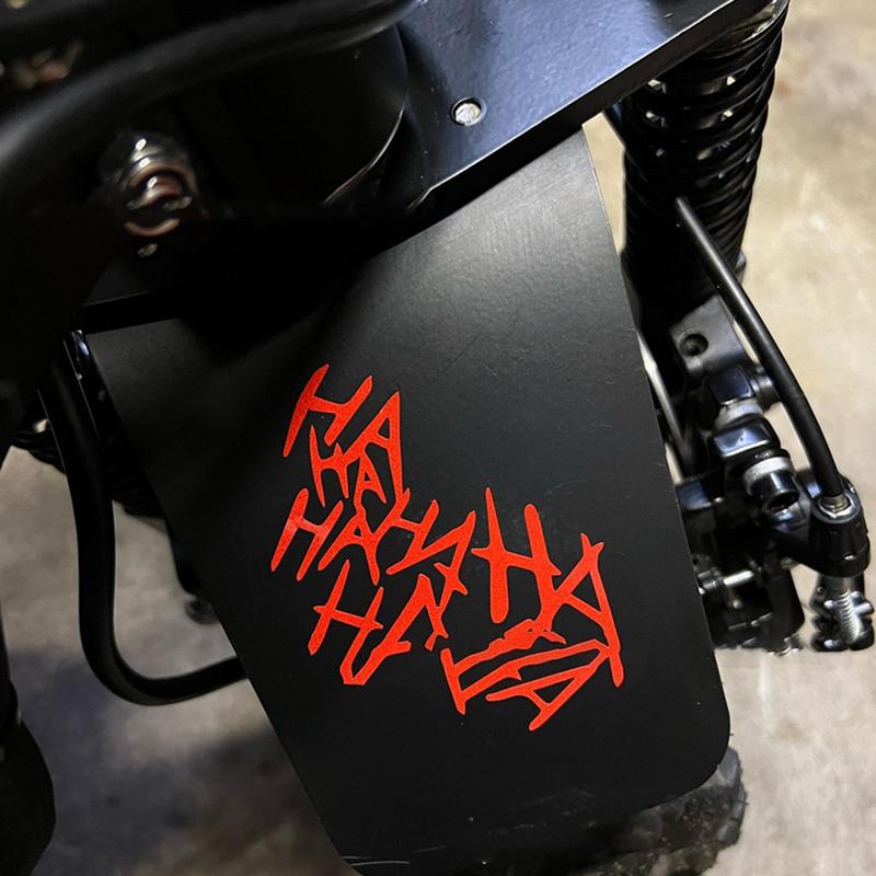 HAHAHA Motorcycle Helmet Sticker Funny Joker Car Window Decals Waterproof Car-Styling Vehicle Reflective Stickers Bumper Decals