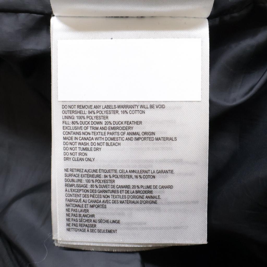 CANADA GOOSE [Official Domestic Product (Canada Goose Japan)] 3804MB MACMILLAN PARKA BLACK LABEL MacMillan Parka Down Jacket XL/TG blackUsed