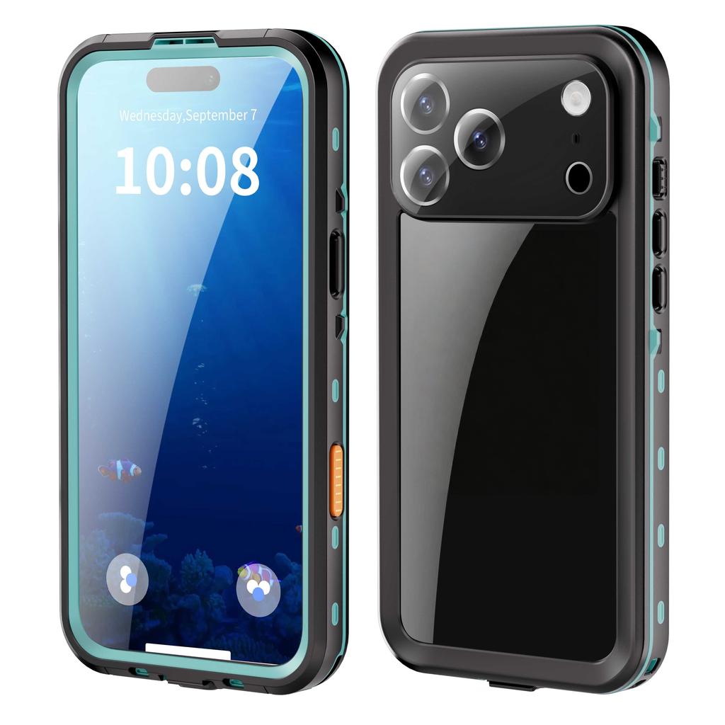 Shellbox-Compatible with IPhone 17 Pro Max /17 Pro/ Air /17, Transparent Shockproof and Dustproof IP68 Waterproof Phone Case
