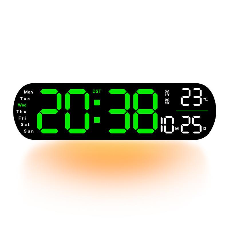 Multifunctional LED Wall Clock: Large Digital Display with Alarm & Timer for Living Room (Model 5502)