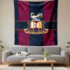 "BC AFC The Bantams Logo Tapestry" Patterned Tapestry Decorative Wall Hanging, Home Bedroom Living Room Decor