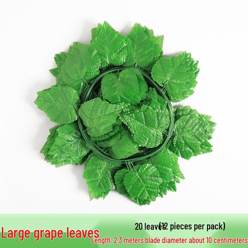 Rattan Vine Decorative Fake Leaves for Ceiling and Pipe Covering