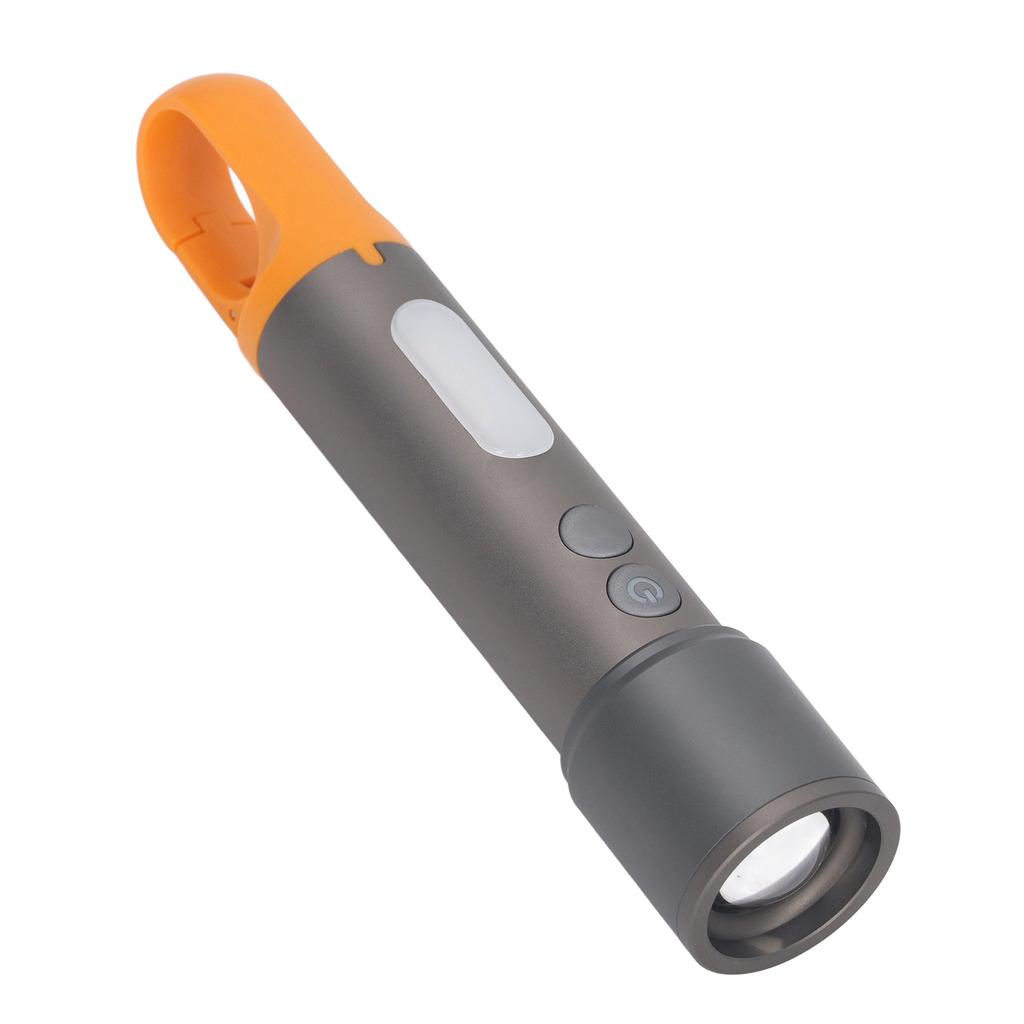 5 Gears Rechargeable Flashlight IP65 Waterproof Type C Telescopic Focusing 2000mAh Handheld