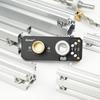 Aluminiumprofil-Schienenbohrführung mit Schiebern und M10 Senk-Stufenbohrer, Vertikaler Locher für 20#30#40# Aluminiumprofile