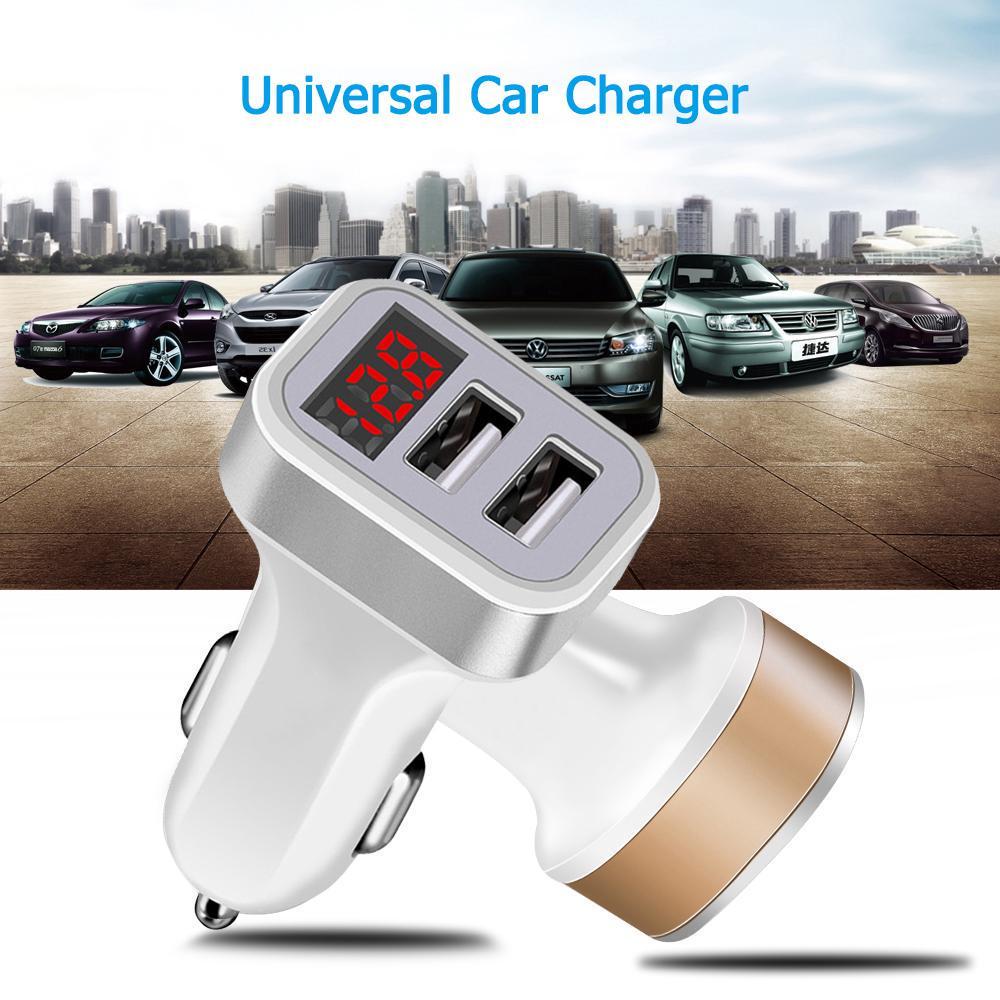 5V 2.1A Dual USB Port Car Charger Voltage Output Current Low Voltage