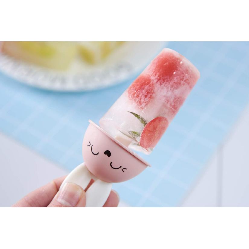 Set of 6 Popsicle Molds Ice Pop Makers Ice Pop Molds Ice Bar Maker Plastic Popsicle Mold Kids Ice Cream Tray Holder