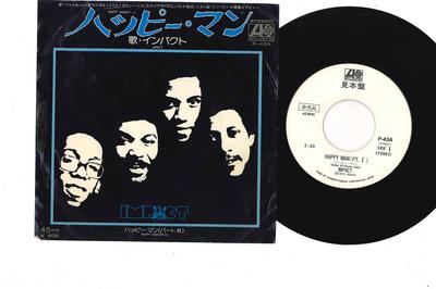 7-Zoll-Schallplatte IMPACT - Happy Man P43APROMO ATLANTIC 1976 Japan Soul/Funk Gebraucht