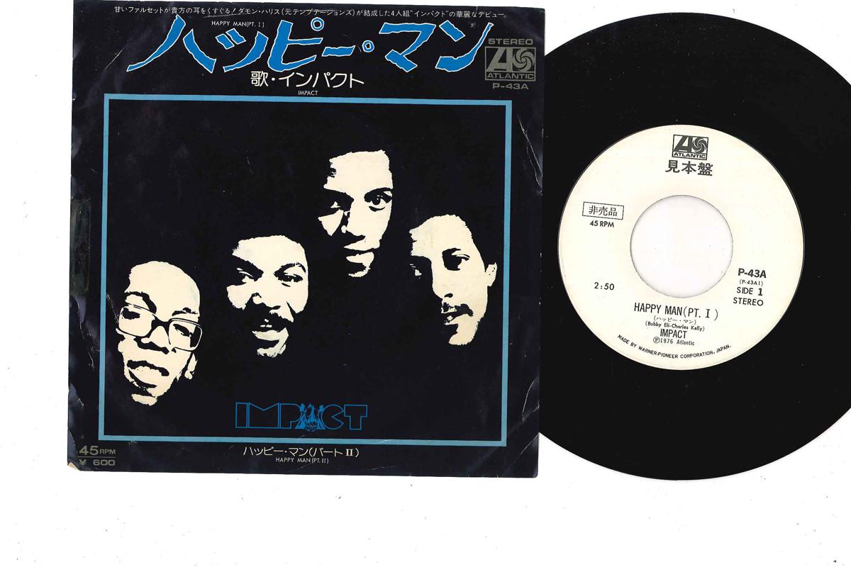 

7-дюймовая пластинка IMPACT - Happy Man P43APROMO ATLANTIC 1976 Япония Soul/Funk Б/у