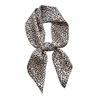 Retro Leopard Print Spring And Summer Light And Thin Small Square Scarf Office Air-Conditioned Room Foreign Style Shawl