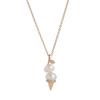 Fashion Pearl Chain Ice Cream Necklace Women'S Light Luxury Niche Design Clavicle Chain Jewelry