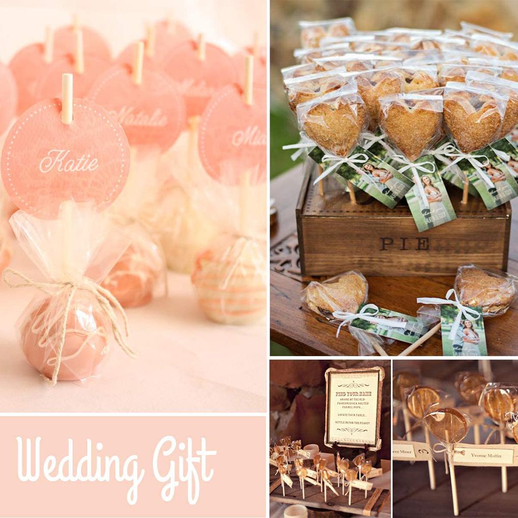 100ks Sáčků na lízátka OPP Sáčky na balení bonbonů DIY Kuchyňské Sáčky na sušenky Čokoláda