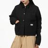 Converse Jackets Women's Black Lapel Moderate Workwear (Unisex) Jackets 10021081 A01