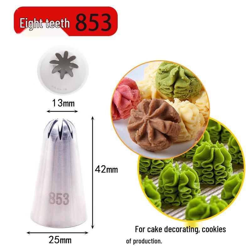 

Zhaoran 853 Large Toothed Decorating Tip