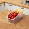 Transparent Food Fridge Storage Box Stackable Bins Shelf Basket  for Kitchen Organizer