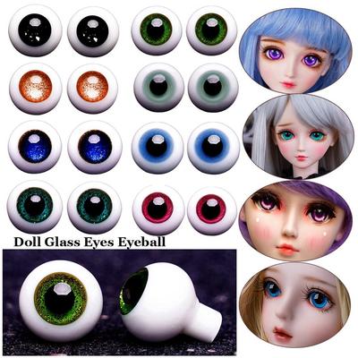 1 Pair Doll Blue Black Glass Eyes Eyeball DIY Doll Making Crafts Accessories Animal Toy Safety Eyes 8mm 10mm 12mm 14mm
