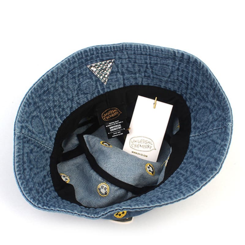 Universal Chemistry Smile Washing Denim Bucket Hat