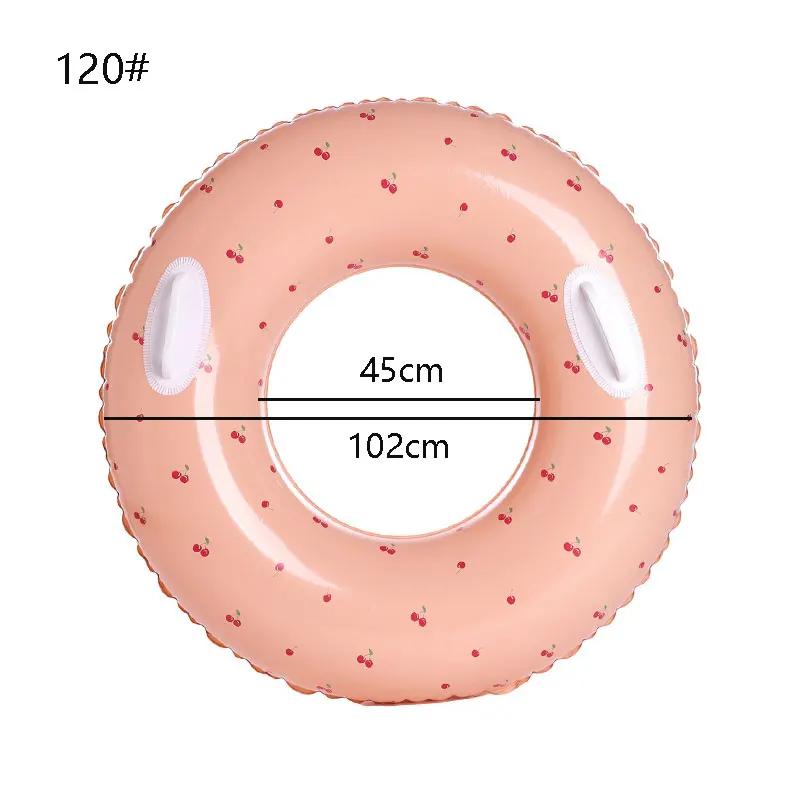 

Надувне кільце для плавання в корейському стилі, трубка для водної вечірки, плаваючий надувний матрац для дорослих із ручкою, коло для плавання на відкритому повітрі