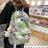 Korean-Style Graffiti Nylon Backpack: Large Capacity for Students & Couples