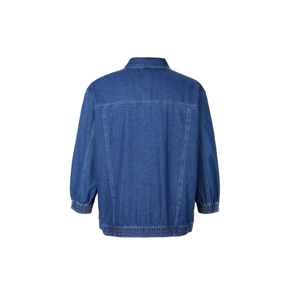 adidas Originals Adicolor Denim Adilenium 3-Stripes Track Top Comfortable Fashion Trendy Simple Sports Denim Jacket Women Tops JY2896