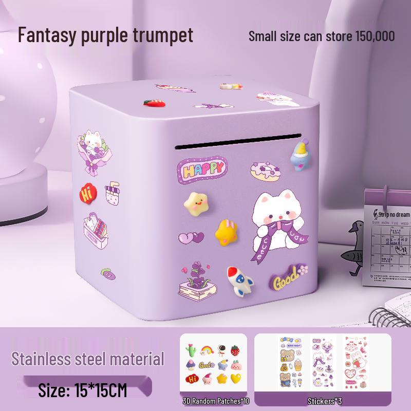 Stainless Steel 2025 Piggy Bank: Secure Savings Jar for Boys and Girls