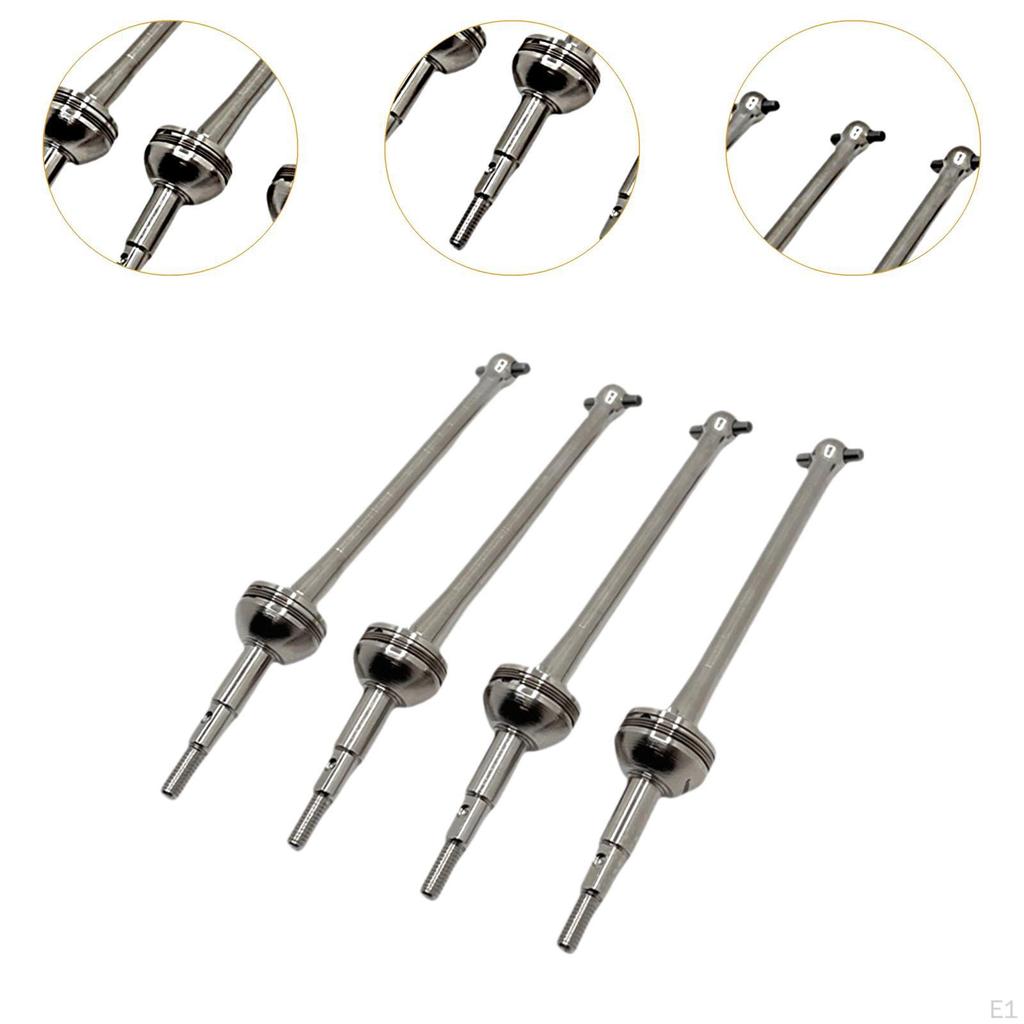 4Pcs CVD Driveshaft Replacement Accessory Upgrade Parts for 10208 V1 1:10 RC Car Repair