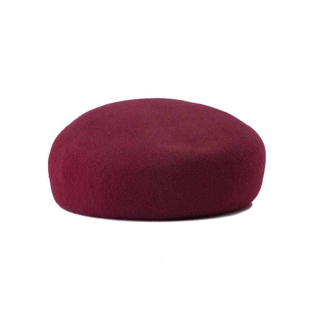 

Autumn Winter 100% Wool Felt Blocked Beret Women Bread Pumpkin Berets British Style Ladies Painter Pillbox Hat Fashion Fedora красный